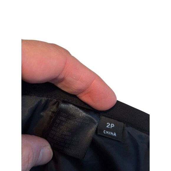 Black Pleated A-Line Skirt Womens Size 4P 100% Polyester Made In China - Picture 3 of 9